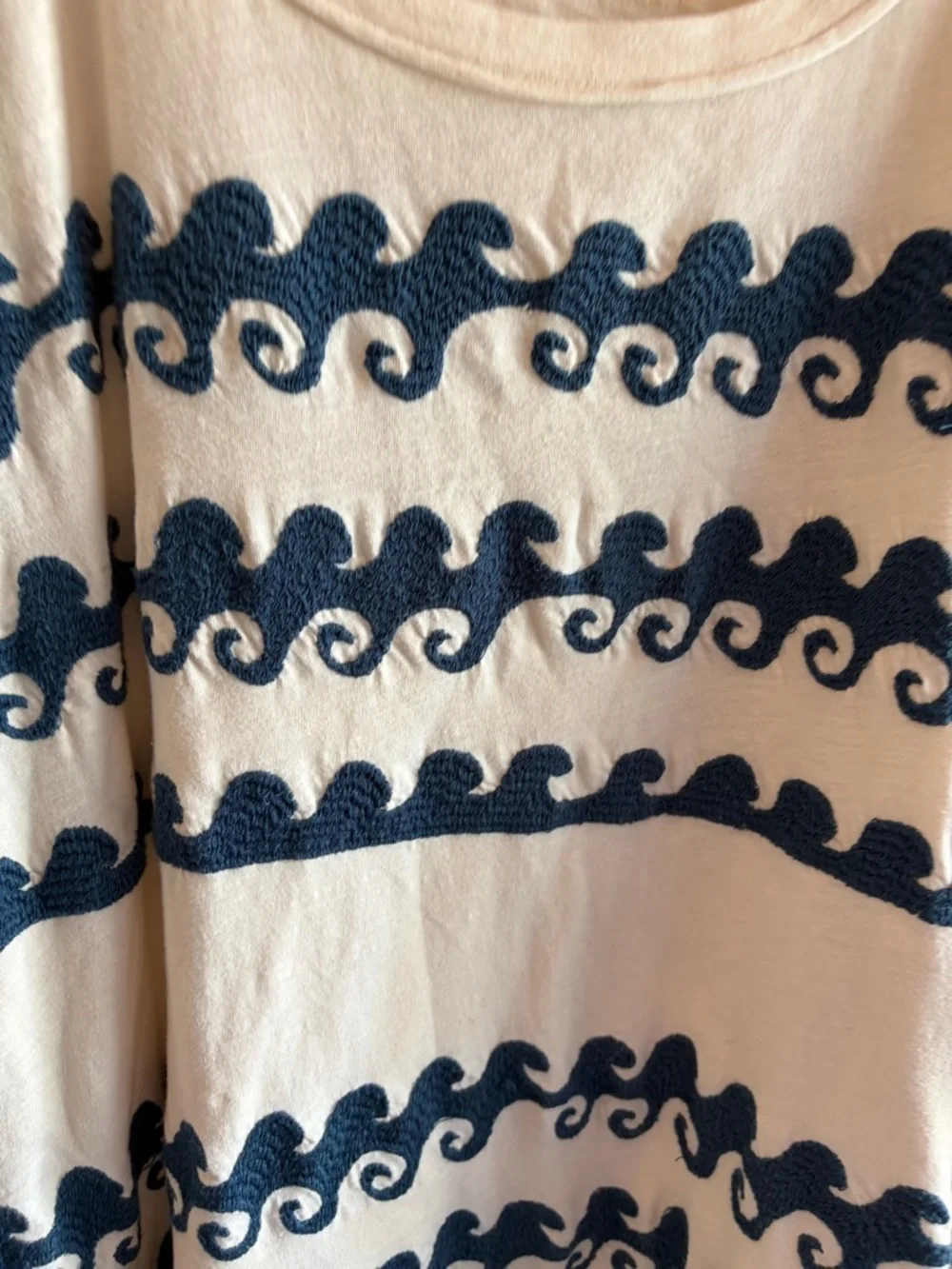 Free People We The Free Chill Vibes Wave Tee XS Oversized - Picture 7 of 9